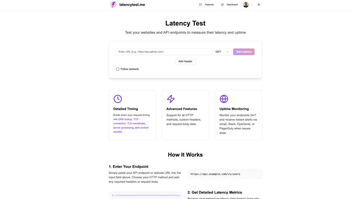 Latency Test preview